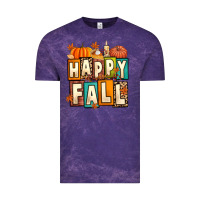 Cloud Purple happy fall Vintage Tee - Artiststas