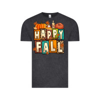 Vintage Black happy fall Vintage Tee - Artiststas