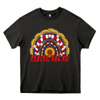 Asphalt america sunflower rainbow Heavy Core Tee - Artiststas