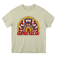 Mossy america sunflower rainbow Heavy Core Tee - Artiststas