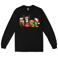 Black christmas baby calf coffee cups Long Sleeve Tee - Jasminsmagicworld