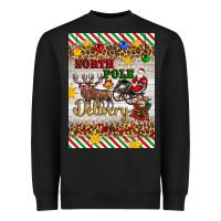 Black christmas north pole delivery Heavyweight Sweatshirt - Artiststas