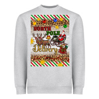 Heather Grey christmas north pole delivery Heavyweight Sweatshirt - Artiststas