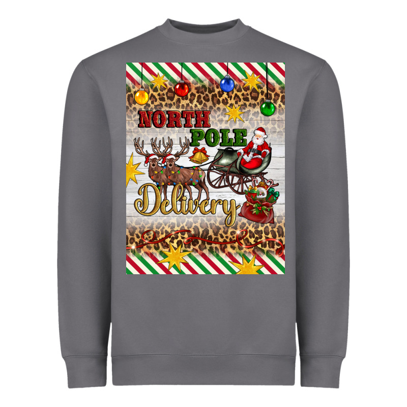 Christmas North Pole Delivery Heavyweight Sweatshirt by Artiststas | Teevron