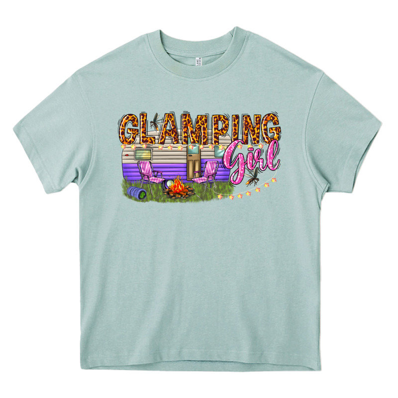Glamping Girl Heavy Core Tee by texasbilliewilder | Teevron