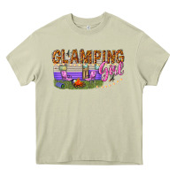 Mossy glamping girl Heavy Core Tee - texasbilliewilder