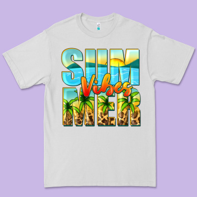 Summer Vibes Premium Tee Designed By Zillion Design Studio