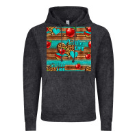 Vintage Black teacher life seamless pattern Vintage Hoodie - HRA Design Shop