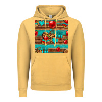 Vintage Mustard teacher life seamless pattern Vintage Hoodie - HRA Design Shop