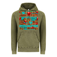 Vintage Olive teacher life seamless pattern Vintage Hoodie - HRA Design Shop