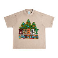 French Oak merry christmas with christmas trees Urban Heavy Tee - AdoDesignShop