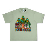 Oil Green merry christmas with christmas trees Urban Heavy Tee - AdoDesignShop