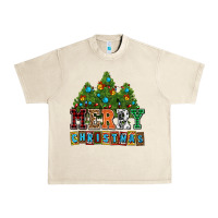 Sandshell merry christmas with christmas trees Urban Heavy Tee - AdoDesignShop