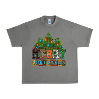 Tornado merry christmas with christmas trees Urban Heavy Tee - AdoDesignShop