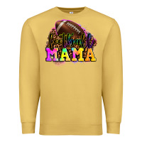 Antique Gold football mama Premium Sweatshirt - LillyAllenDesigns