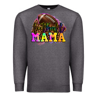 Charcoal Heather football mama Premium Sweatshirt - LillyAllenDesigns