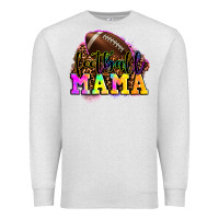Oatmeal Heather football mama Premium Sweatshirt - LillyAllenDesigns