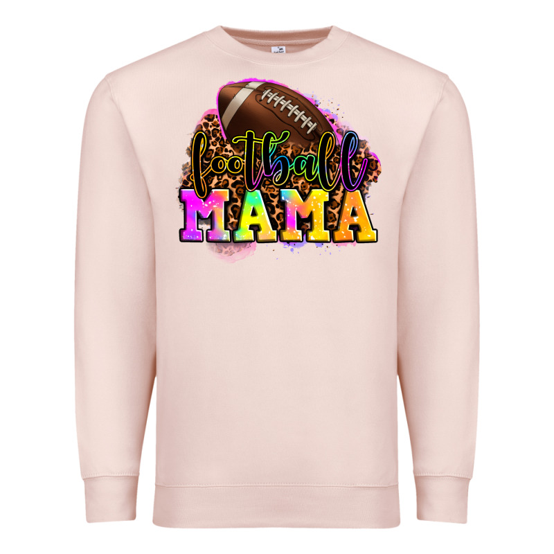 Football Mama Premium Sweatshirt by LillyAllenDesigns | Teevron