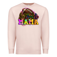 Pale Pink football mama Premium Sweatshirt - LillyAllenDesigns