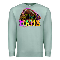 Seafoam football mama Premium Sweatshirt - LillyAllenDesigns
