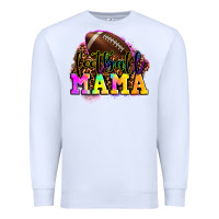 White football mama Premium Sweatshirt - LillyAllenDesigns
