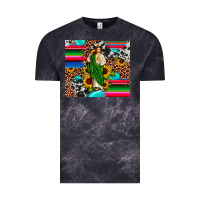 Cloud Black san judas leopard cowhide gemstone Vintage Tee - JahusDesignShop