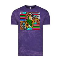Cloud Purple san judas leopard cowhide gemstone Vintage Tee - JahusDesignShop