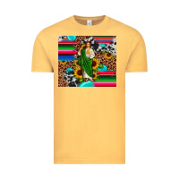 Vintage Mustard san judas leopard cowhide gemstone Vintage Tee - JahusDesignShop