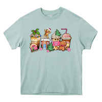 Arona pink gingerbread coffee cups Heavy Core Tee - Zillion Design Studio