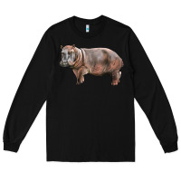 Black hippopotamus Long Sleeve Tee - LillyAllenDesigns