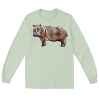 Matcha hippopotamus Long Sleeve Tee - LillyAllenDesigns