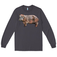 Smoke hippopotamus Long Sleeve Tee - LillyAllenDesigns