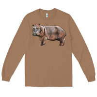 Toasted Coconut hippopotamus Long Sleeve Tee - LillyAllenDesigns