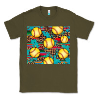 Army Green softball Classic Tee - Artiststas