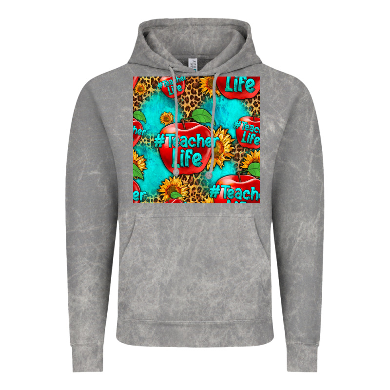 Teacher Apple Seamless Pattern Vintage Hoodie by HRA Design Shop | Teevron