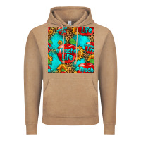 Vintage Coffee teacher apple seamless pattern Vintage Hoodie - HRA Design Shop