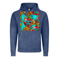 Vintage Denim teacher apple seamless pattern Vintage Hoodie - HRA Design Shop