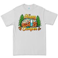 Dove Grey happy camper Premium Tee - Zillion Design Studio