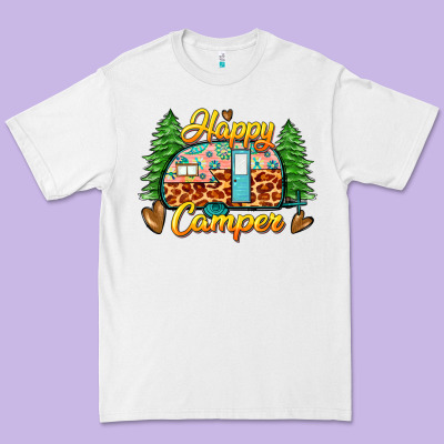 Happy Camper Premium Tee Designed By Zillion Design Studio