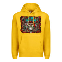 Lemon merry christmas bull skull Premium Hoodie - RanaPortraitStore
