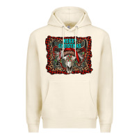 Tofu merry christmas bull skull Premium Hoodie - RanaPortraitStore