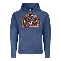 Vintage Denim girl mama western leopard rainbow Vintage Hoodie - JahusDesignShop