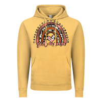Vintage Mustard girl mama western leopard rainbow Vintage Hoodie - JahusDesignShop