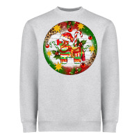 Heather Grey Christmas Pinata Ornament Heavyweight Sweatshirt - Artiststas