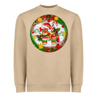 Mushroom Christmas Pinata Ornament Heavyweight Sweatshirt - Artiststas
