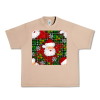Burro Christmas Santa Claus Seamless Pattern Urban Heavy Tee - BundleAndBundleShop