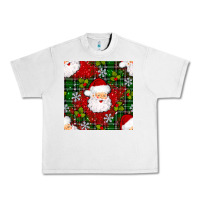 Lunar Rock Christmas Santa Claus Seamless Pattern Urban Heavy Tee - BundleAndBundleShop