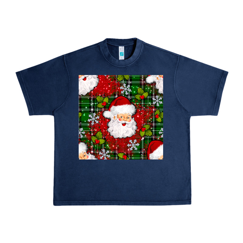 Christmas Santa Claus Seamless Pattern Urban Heavy Tee by BundleAndBundleShop | Teevron