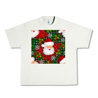 Pistachio Christmas Santa Claus Seamless Pattern Urban Heavy Tee - BundleAndBundleShop