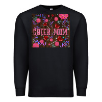 Black cheer mom party Premium Sweatshirt - LillyAllenDesigns